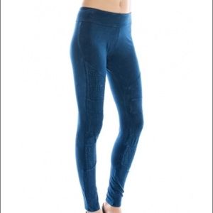 Vocal blue Moto legging pants Sz L
